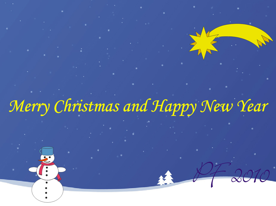 Christmas card generated using dialogue based picture generator